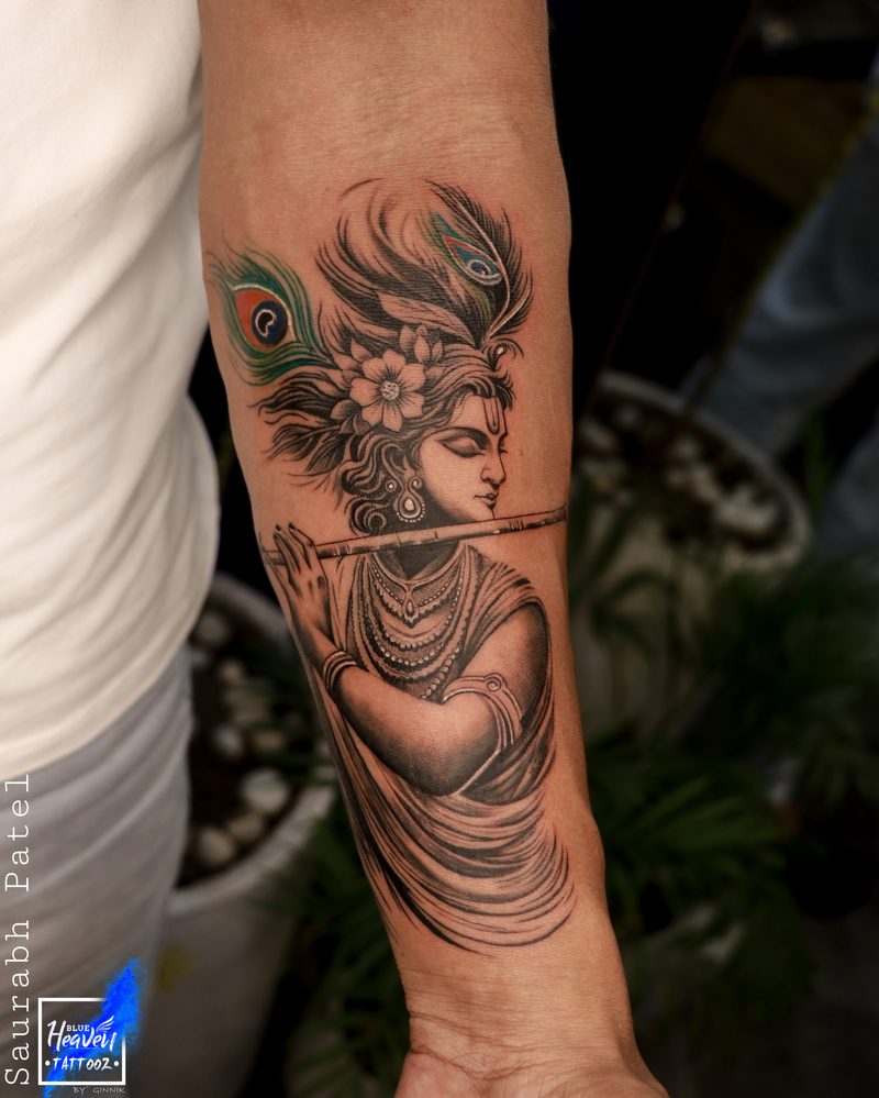 Lord Krishna tattoo